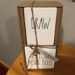 Rae Dunn Desk Set. Follow Your Bliss. Draw